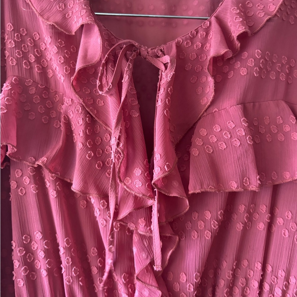 Zara Pink Ruffled Jumpsuit - Picture 3 of 6